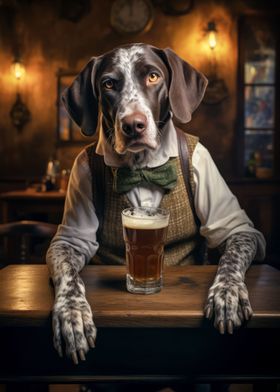 German Pointer in the Pub