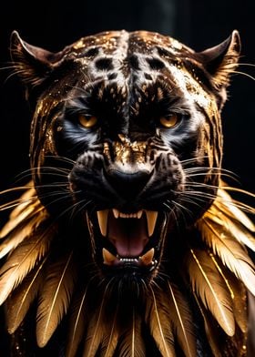 black and gold panther 