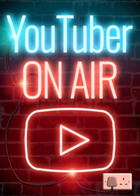 You Tuber On Air Neon sign