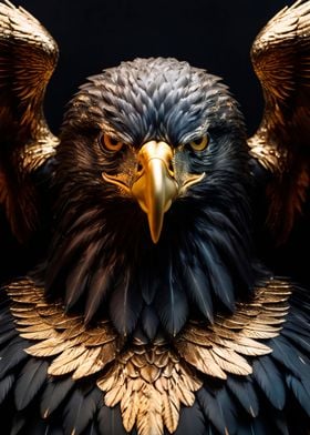 black and gold eagle 