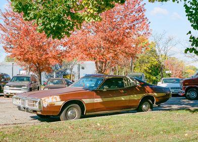 Fall Colors Classic Car