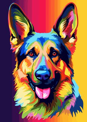 Happy German Shepherd