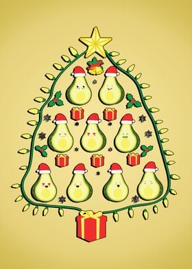 Avocado Christmas Tree