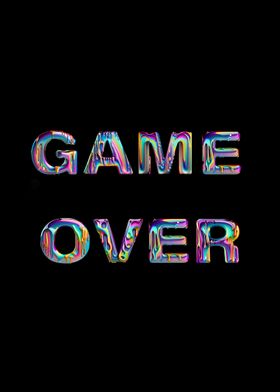 game over Poster for Sale by mrxene4