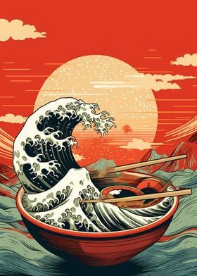 The Great Wave of Ramen