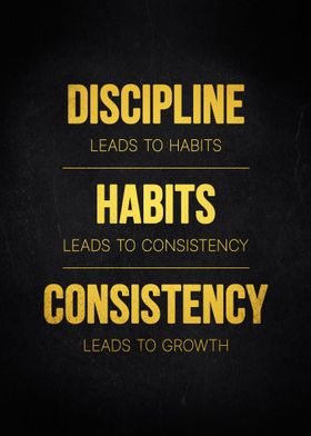 Discipline habits motivate
