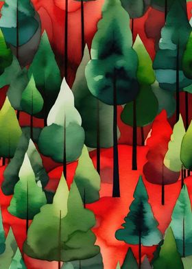 Red Green Abstract