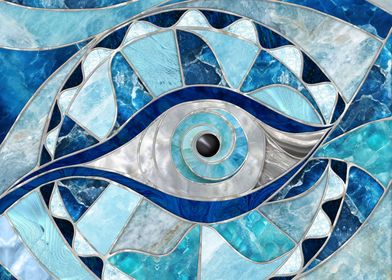 Evil Eye Amulet Mosaic