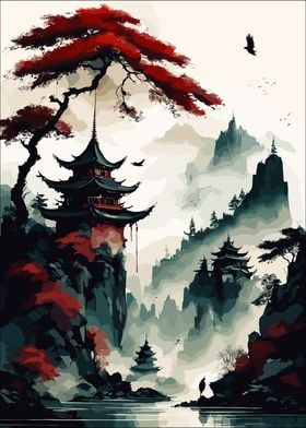 anime manga japan' Poster, picture, metal print, paint by Limited Edition  Displate Posters