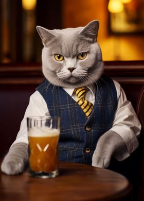 British Shorthair Cat Pub