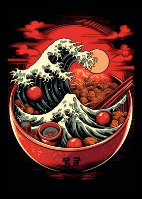 The Great Wave of Ramen