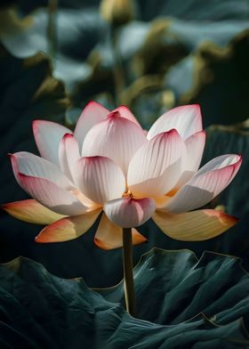 Pink lotus flower beauty