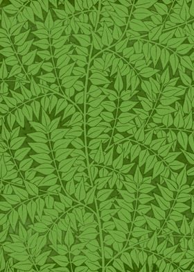 vintage leafy pattern