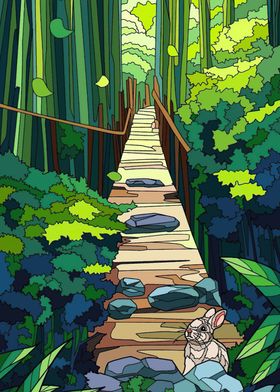 bridge in the forest