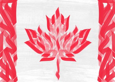 Canada Flag Calligrafiti 