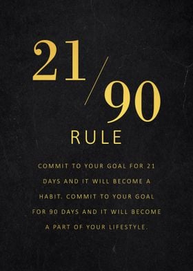 21 90 rule motivate
