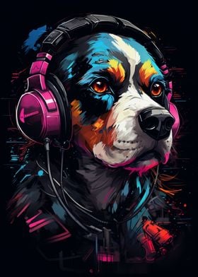 Colorful Dog Headphones