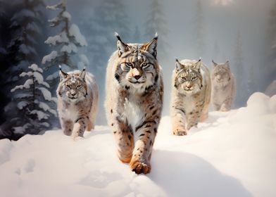 Winter Lynxes