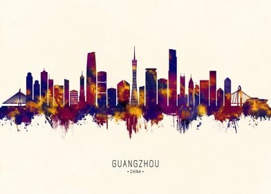 Guangzhou China Skyline