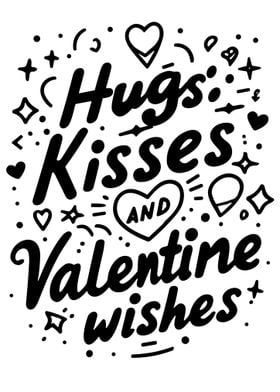 Hugs Kisses Valentine Wish