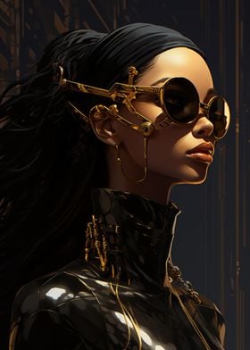 Cyberpunk Luxurious Woman