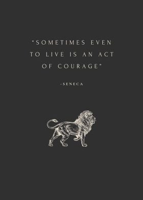 Seneca Stoic quote art
