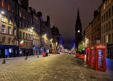 High Street In Edinburgh