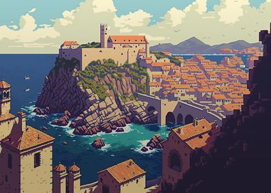 Dubrovnik Pixel art