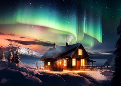 Cabin Northern Lights