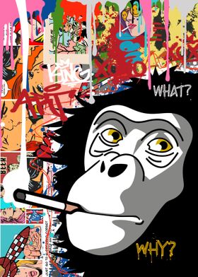 Smoking monkey