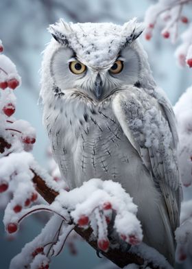 Mystic Owl in Snowy Sereni