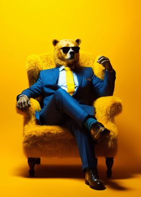 Cool Bear with Suit