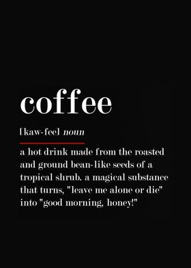 COFFEE funny text definiti