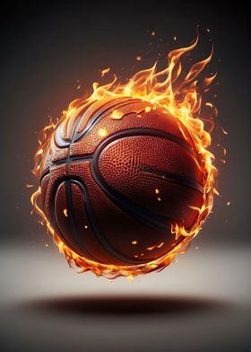 Fire Basketball Sport