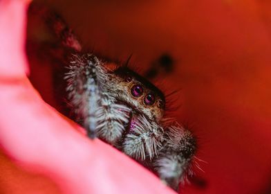 Phidippus regius female