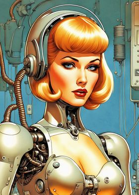 Retro SciFi PinUp Beauty