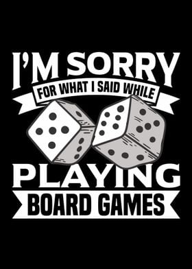 Im sorry board games