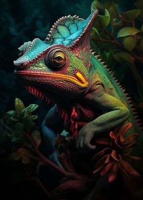 Chameleon Portrait