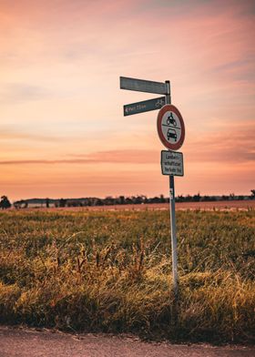 German Road Sign