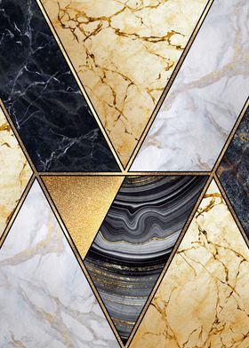 Abstract marble prints