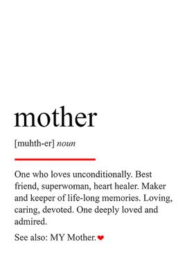 mother definition love art