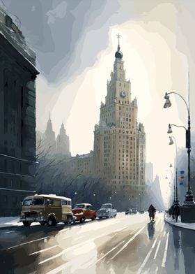 Moscow Russia Cityscape