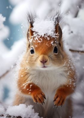 A Squirrels Snowy Quest