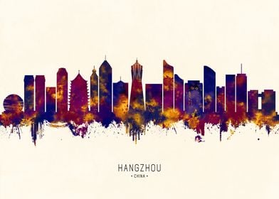 Hangzhou China Skyline