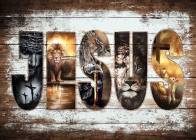 Jesus And Lion Amazing