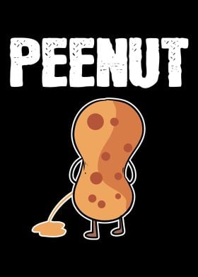 Pee Nut Funny Illustrator 