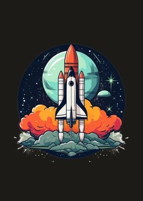 Rocketship illustration