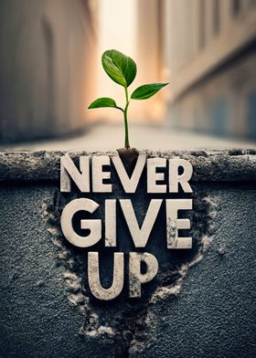 NEVER GIVE UP