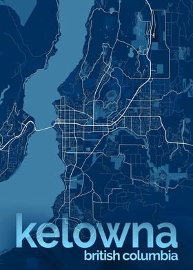 Kelowna City Street Map