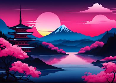 Glowing Zen Peaks